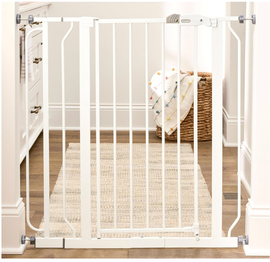 Safety 36" Extra Tall Baby Gate, Bottom of Stairs & Doorways