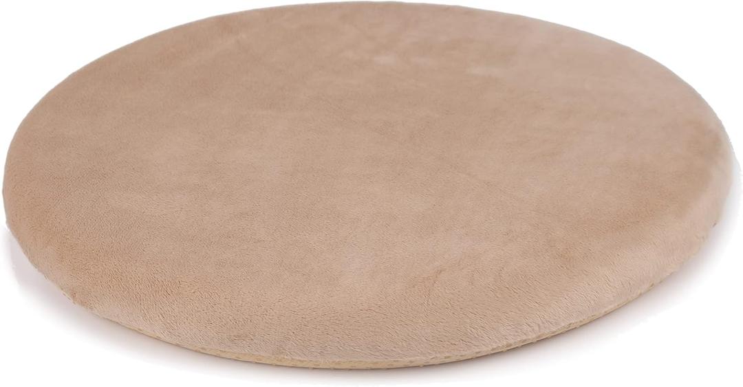 Sigmat 13In Round Stool Cushion Memory Foam Small Chair Cushion Khaki