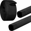 27 FT Nylon Protective Hose Sleeve 1" ID Cable Sleeve Torch Hydraulic Hose Protector Cutting Wire Hose Cover Management Wrap for Cord Tig Welding, Black