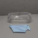 AMI PARTS WPW10430639 W10324876 Freezer Door Shelf Bin compatible with Whirlpool Kenmore Refrigerator Door Shelves-Fit for Freezer Side Door (transparent)-Send Scouring Pad