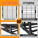 Wildroad Car Roof Cargo Basket Combo of Upgraded 64"x 39"x 4" Roof Rack Cargo Basket with 21 Cubic ft Waterproof Cargo Bag, Cargo Net, Ratchet Straps and Anti-Rust Sealant