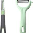 2 x Fanmusic Swivel peelers - potato peelersFruit and vegetable peelers for kitchen (I+Y 2 pieces) (2 Pack Assortment)