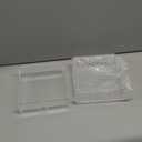 Clear Acrylic Luncheon Napkin Holder, 7x7x2 Inches, 6mm Thick, U-Shaped Design with Silicone Bumpers