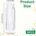 12 Pack Composite Plastic Flower Vase,8" Tall Conic White Vases,Unbreakable Vase Floral Vases for Table Centerpieces, Bouquets, Home Decor, Living Room