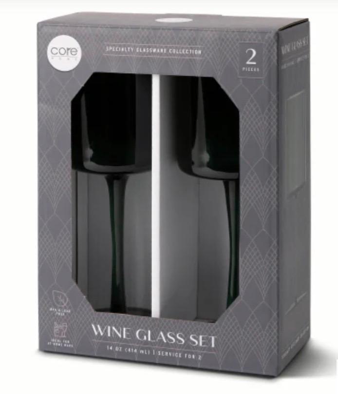 Core Home Wine Glass 2-Pack - Blue