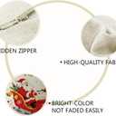 ULOVE LOVE YOURSELF Merry Christmas Decorative Throw Pillow Covers Let It Snow Cushion Covers Santa and Snowman Farmhouse Winter Holiday Decor Pillowcases 18 x 18 Inch,2Pack for Sofa Couch(Beige)