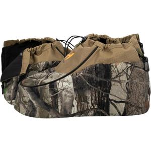 Insulated Boot Covers, 600D Durable Cold Weather Insulators with Water-Resistant PU Leather, Non-Slip Boot Covers for Hunting, Fishing, Camping, and Outdoor Activities (Next Camo)