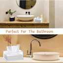 Clear Acrylic Tissue Box,Rectangle Disposable Paper Facial Holder with Lid,Dryer Sheet Container Napkin Organizer for Bathroom, Kitchen and Office Room Decor