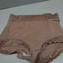 FeelinGirl Shapewear for Women Tummy Control Mid-Waist Body Shaper Faja Shorts Lace Under No Padding Shorts (Beige, M)