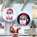 2 x 67 Funny Christmas Ornament  67 Meme Black Santa Says Six Seven Acrylic Ornament, Teen Slang Meme Xmas Tree Decor, Viral Gift for Gen Z Teen Boys Girls