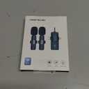 PQRQP 3 in 1 Professional Wireless Lavalier Microphone for iPhone, Android, Camera, Wireless Microphones, Mini Microphone, Crystal Clear Sound Quality for Recording, Live Streaming, Microphone Clips (Elegant Black)