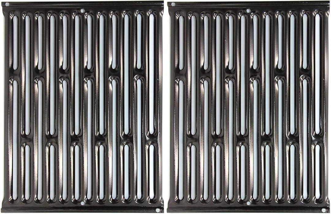 7523 15 Inch Porcelain-Enameled Cooking Grates, Replacement for Weber Spirit Side Control E-210, S 200/210, Spirit 500, Genesis Silver A Gas Grill, 15" x 11 5/16", 2 Pack