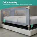 Bed Rail for Toddlers, 47 in Baby Bed Guard, 1 Side 47Inch
