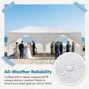 10x20 Canopy Tent Party Tent with 6 Sidewalls, White
