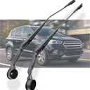 1 Pair Front Windshield Wiper Arm Kit Noiseless Fits Compatible with Ford Escape 2013-2019 Replaces OE CJ5Z17527A CJ5Z17527B 43513 Left and Right