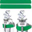 Golf Cart Strap Sleeve, Protect Your Golf Bag from Wear and Dirt - Premium Material, Simple Design, Easy to Install, Universal Fit (2-Pack, Green)