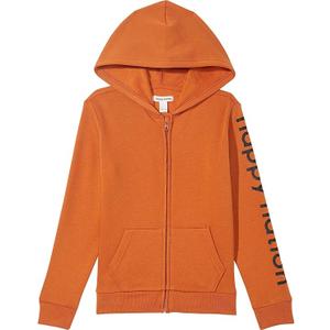 Happy Nation Girls Full Zip Hoodie Sweatshirt, Size Medium