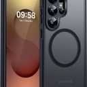 TOCOL for Samsung Galaxy S25 Ultra Case, Upgraded Full Camera Protection, Compatible with Magsafe, Drop Protection Slim Magnetic Matte Back Cover for S25 Ultra 6.9 inch (Black)