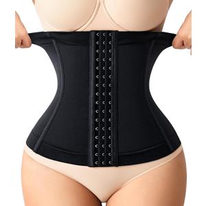 Nebility Waist Trainer for Women Faja Postpartum Corset Shapewear Tummy Control Waist Cincher Body Shaper, M