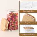 TBWIND 20 Pack 8 oz Square Glass Spice Jars with Lids and Labels Airtight Small Spice Containers Set, Clear Glass Storage Jars for Seasoning, Spices, Kitchen Pantry Organization