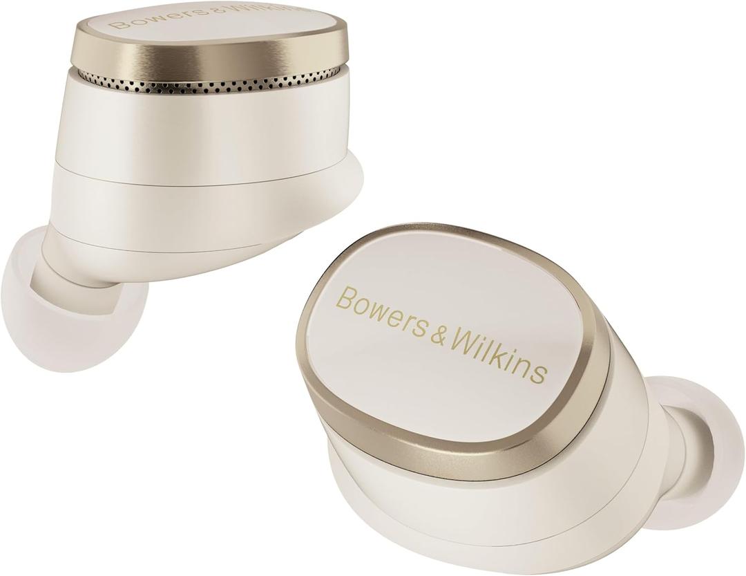 Bowers & Wilkins Pi8 Wireless Earbuds (Dove White), in-Ear Bluetooth Earphones with Qualcomm Chipset & aptX Lossless, Active Noise Cancelling Earbuds, 3 Built-in Mics, 15-Min Quick Charging