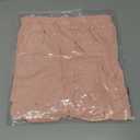 Haloumoning Girls Bubble Shorts Summer Casual Athletic Shorts Pleated Wide Leg Comfy Cute Skorts with Pockets (7-8 Years, Nude Pink)