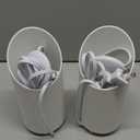 SUNVIE 2 Pack Uplighting Indoor Floor Can Light, 5W Up Lights with 2700K LED GU10 Bulbs, Uplights Floor Spot Lights Indoor for Home Accent Lighting, 5.9 FT Plug Cord & Foot Switch (White)