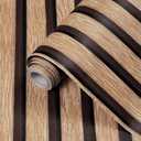 SOON AFTER Wood Slat Peel and Stick Wallpaper Tan Natural Wood Contact Paper Faux Wood Grain Vinyl Roll Self-Adhesive Removable Waterproof Wall Paper for Bedroom Classroom 17.3"×120"