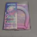 Neck Cooling Tube Wraps Ice Ring Neck Cooler Personal Ice Pack Wrap for Hot Weather Gel Reusable Wearable Gel Cooling for Summer Heat Hot Flashes Freezer Below 64.4 (Gradient Pink)