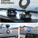 Jononser Magnetic Suction Cup Phone Mount for Magsafe, 360 Adjustable Magnetic Car Phone Holder, Pocket Size Foldable Car Mount, Cell Phone Holders for Your Car for iPhone 17 16 15 14 13 12 Series, Black