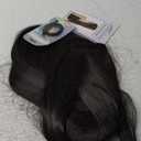 BARSDAR Claw Clip in Ponytail Extensions - 14 Inch Short Wavy Black Ponytail Hair Extensions for Women - Synthetic Claw Clip in Pony Tails Hairpieces Fake Pony Tails - Natural Black