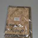 Coffee Placemts Set of 4, 12"x18" Brown Cafe Printing Table Mats, Washable Heat-Resistant Linen Placemats for Dining Table Party, Birthday Housewarming Gift for Mom Friend Family-A14