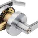 Dynasty Hardware Storeroom Door Lock Keyed Lever Lockset, ADA Compliant, Grade 2 Heavy Duty Locking Handle for Storage Room or Commercial Facility, Satin Chrome Finish, Model AUG-05-26D