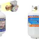 Flame King 20 lb and 30 lb Steel Propane Tanks with OPD Valve, Built-In Gauge
