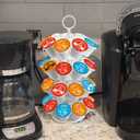 Coffee Pod Carousel Holder,Compatible with K-Cups Organizer Compatible with 36 Cup Pods,Spins 360-Degrees