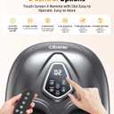 Foot Massager with Heat, Shiatsu Foot Massager with Remote, Electric Feet Massage Machine for Neuropathy,Plantar Fasciitis, Circulation, FSA Eligible HSA Store Eligible Massager (Black,Corded)