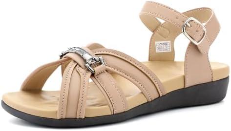 UTENAG Women's Orthopedic Arch Support Flats Sandals, 40