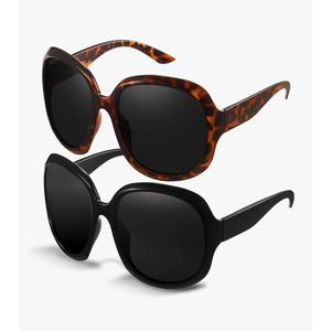 miyya Bug Eye Oversized Polarized Sunglasses Womens, Trendy Retro Sun Glasses for Women 2025, Oversized UV Protection Shades