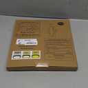 hykolity 12 Inch Selectable CCT LED Round Flat Panel Light, 24W 3000K/ 4000K/ 5000K, Edge-Lit Flush Mount Ceiling Light Fixture for Kitchen, Bedroom, Laundry and Closet Room，Black