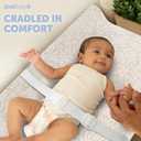 Jool Baby Serenity Soft Changing Pad + Washable Cover, Non-Slip - Fits Standard Changing Tables & Dressers (Wave Pattern, Oatmilk)