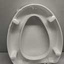 KOHLER 25875-0 Hyten 3" Height, Elevated Soft Close Elongated Toilet Seat, Contoured Seat with Grip-Tight Bumpers, Quick-Attach Hardware, No Slam Toilet Seat, White