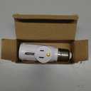 Feekoon 1 Pc Light Socket to Plug Adapter, E26 Lamp Sockets Converter to 3-Prong Outlet & Bulb Holder, Screw-in Light Socket Adapter for Garage, Porch & Utility Areas (White)