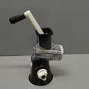 Ourokhome Rotary Cheese Grater Hand Crank, Kitchen Shredder Speed Mandolin Slicer Ice Shaver with Handle and Drum Blades for Cheese, Vegetable, Nuts, Chocolate, Potato, Carrot, 5 Blades, Black