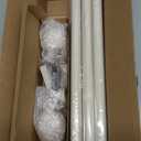 Single Curtain Rod for Windows 66 to 120 Inches(5.5-10ft): 1 inch Diameter Adjustable Curtain Rod, Heavy Duty Curtain Rod with Netted Texture Finials, Size:36-120(weathered white)