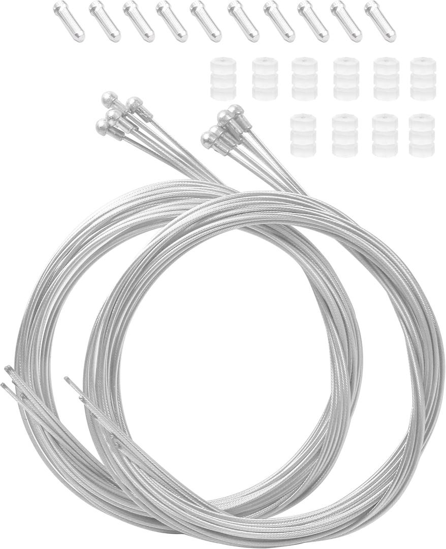 10PCS Bicycle Brake Cable, Bike Derailleur Shifter Cables,Front and Rear Brake Lines Shift Cable Set for Shimano Sram Road Mountain Bike