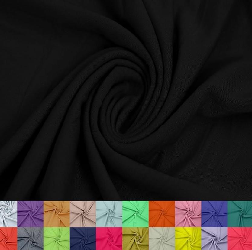 204" Wide Rayon Spandex Jersey Knit Fabric by The Yard - 4-Way Stretch, 200GSM, Medium Weight -Soft & Breathable - Apparel, Accessories, Maternity & Decorations
