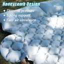 Sleeping Pad for Camping, Inflatable Sleeping Mat with Pillow, Camping Pad with Built-in Foot Pump, Lightweight Camping Mattress Pad for Car Camping, Backpacking, Tent and Hiking (Full (Grey))