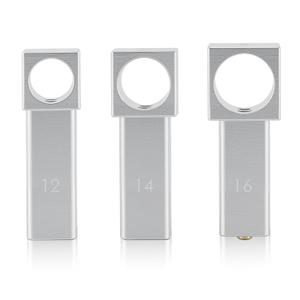 NEWTRY Locs Maker Attachments 3-Piece Set of Replacement Heads for Dreadlocks Machine Multiple Sizes 12/14/16mm (0.47/0.55/0.63in)