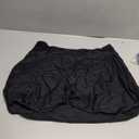 Tempt Me Women's High Waisted Swim Skirt with Zipper Pockets, Athletic Bikini Skirt Bottoms in Black, Medium (XX-Large)