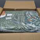 Estmy Green Black Botanical 8x10 Area Rug Washable, Vintage Floral Cottagecore Woodland Indoor Living Room Rug, Cute Abstract Tropical Jungle Forest Area Rug Large Carpet for Dining Room Bedroom Dorm